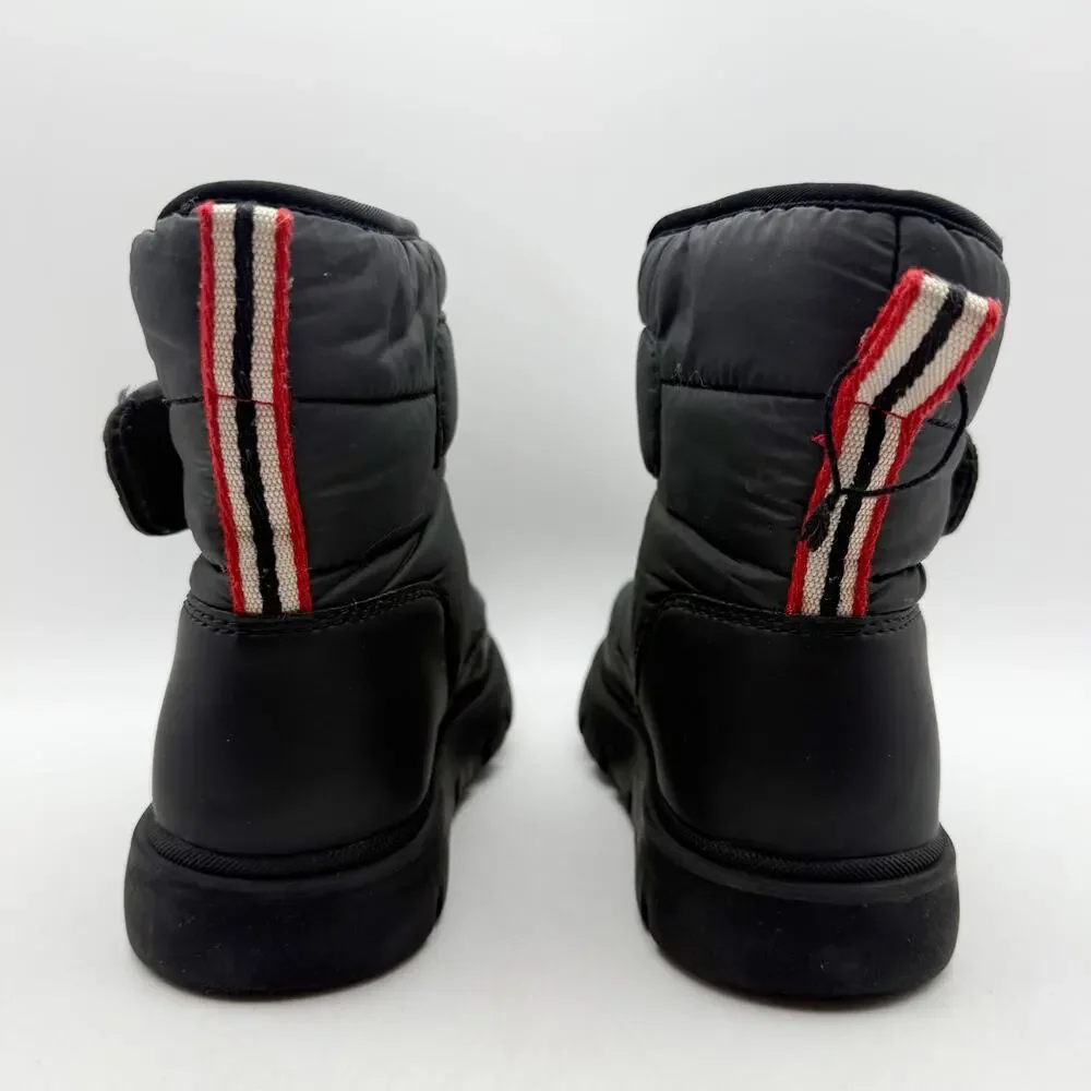 Hunter Boys Comfy Snow Boots Size 13 EU 31 Black Waterproof EUC
